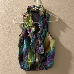 Javier simorra Barcelona coloful artsy tank top